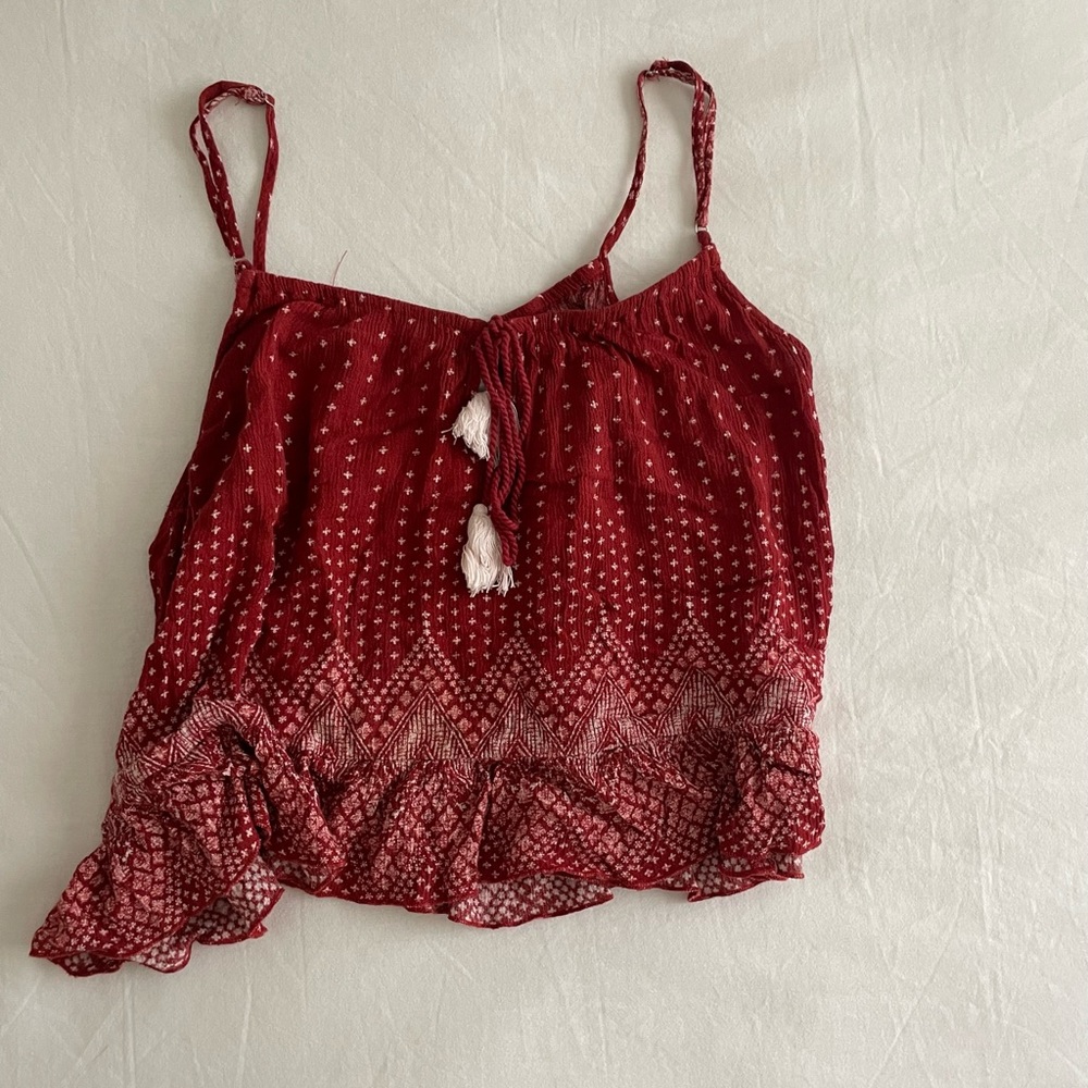 red tank top